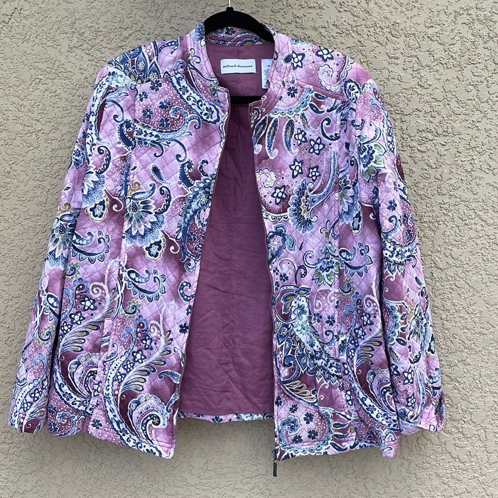 pink quilted jacket